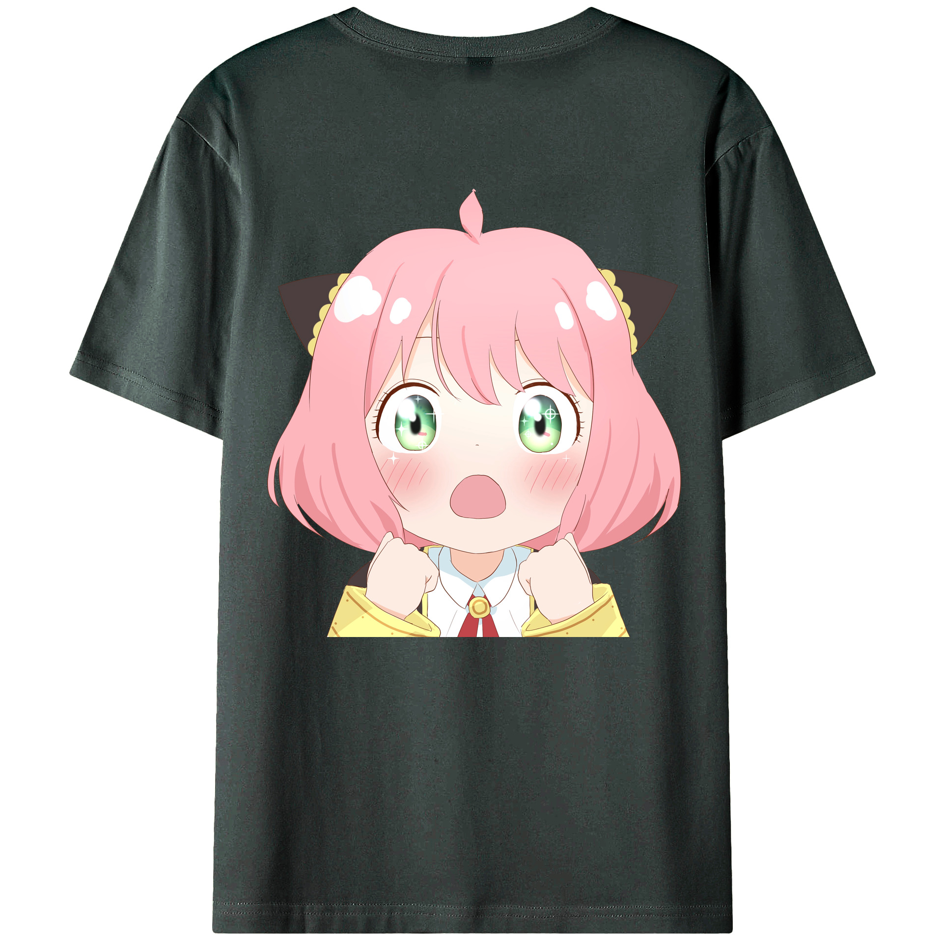 （画像用） SPY×FAMILY间谍家家酒 綿100％ メンズ半袖Tシャツ（バックプリント） 通気性